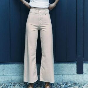 ZW COLLECTION HIGH WAIST MARINE STRAIGHT JEANS